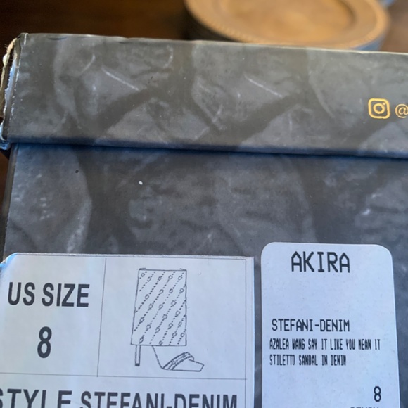 Azalea Wang Denim Heels - Picture 6 of 6